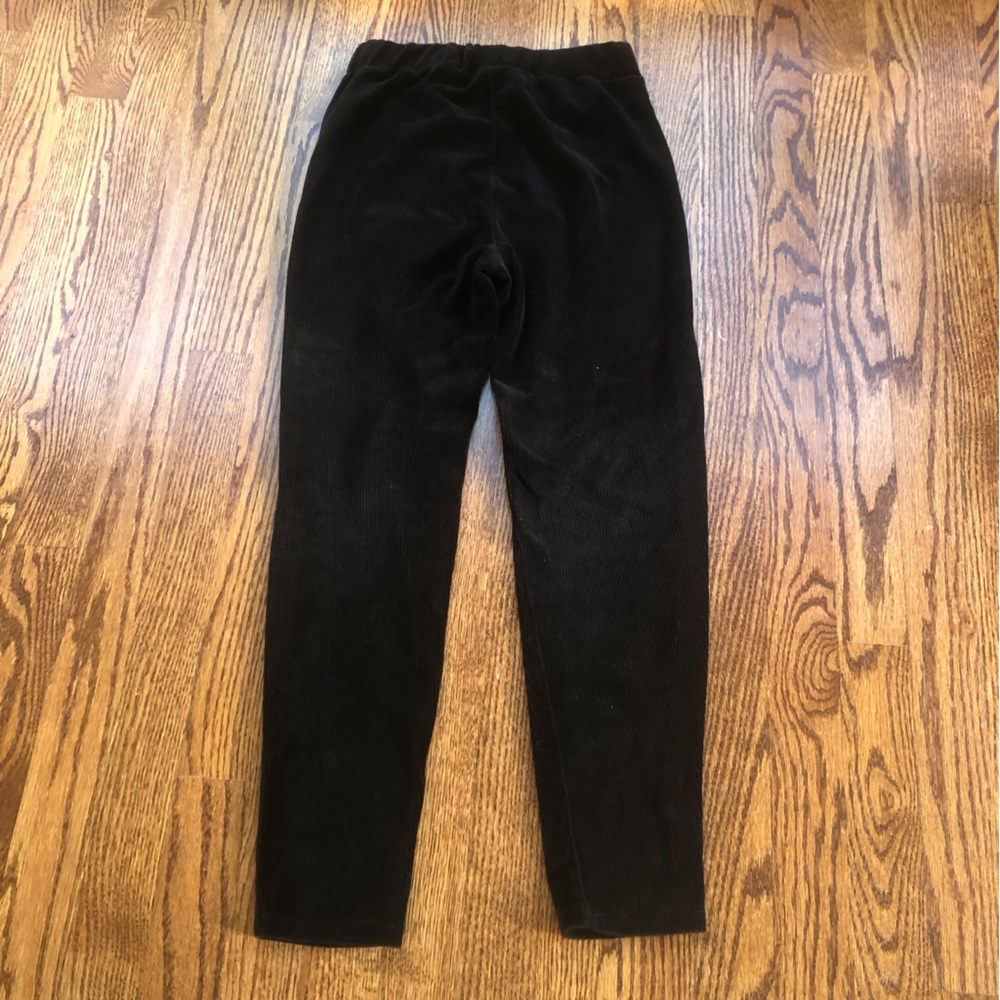 Splendid Black Cozy Corduroy Leggings Sz 12 - Picture 3 of 5